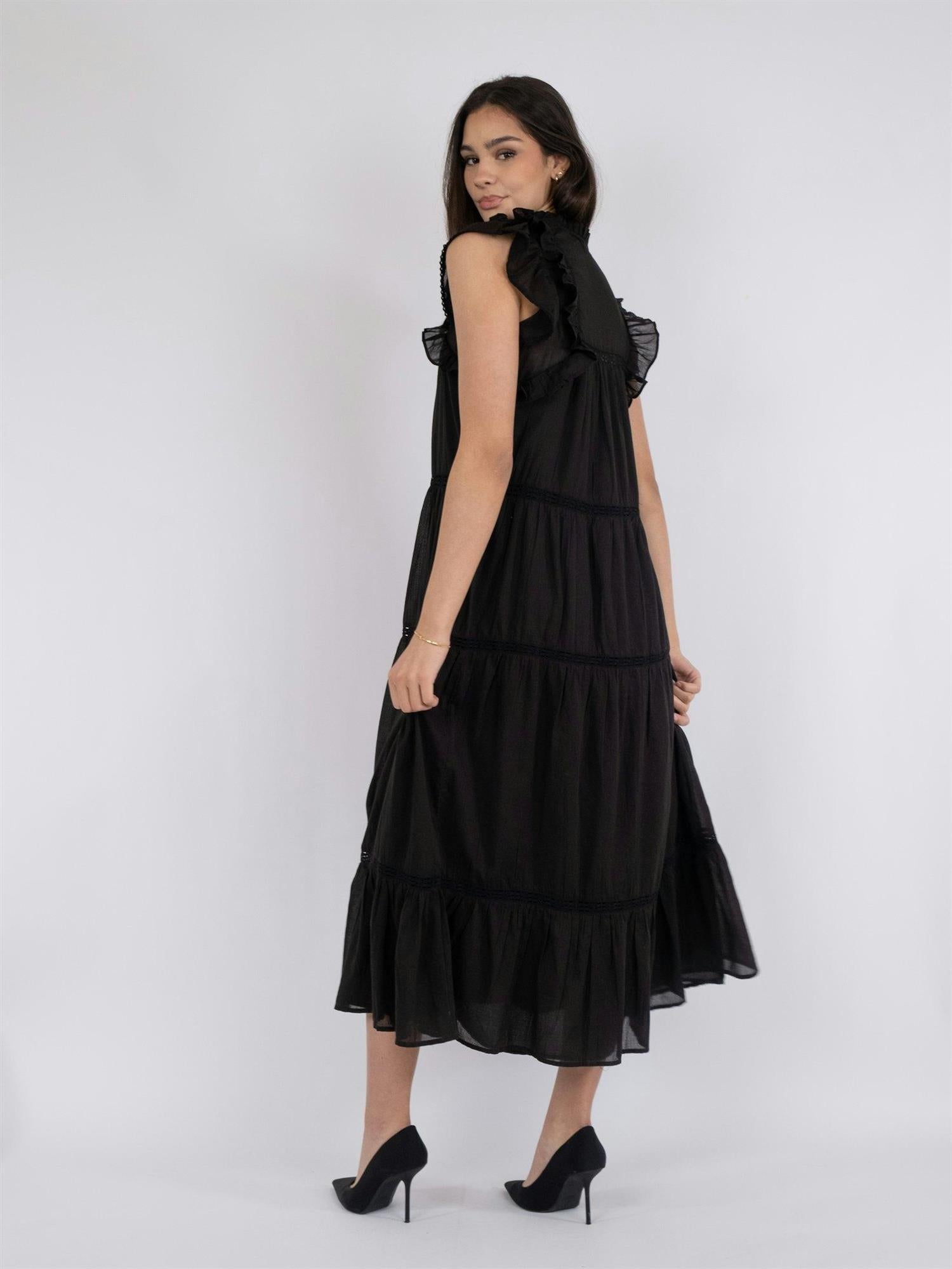 NEO NOIR Ankita S Voile Dress Svart