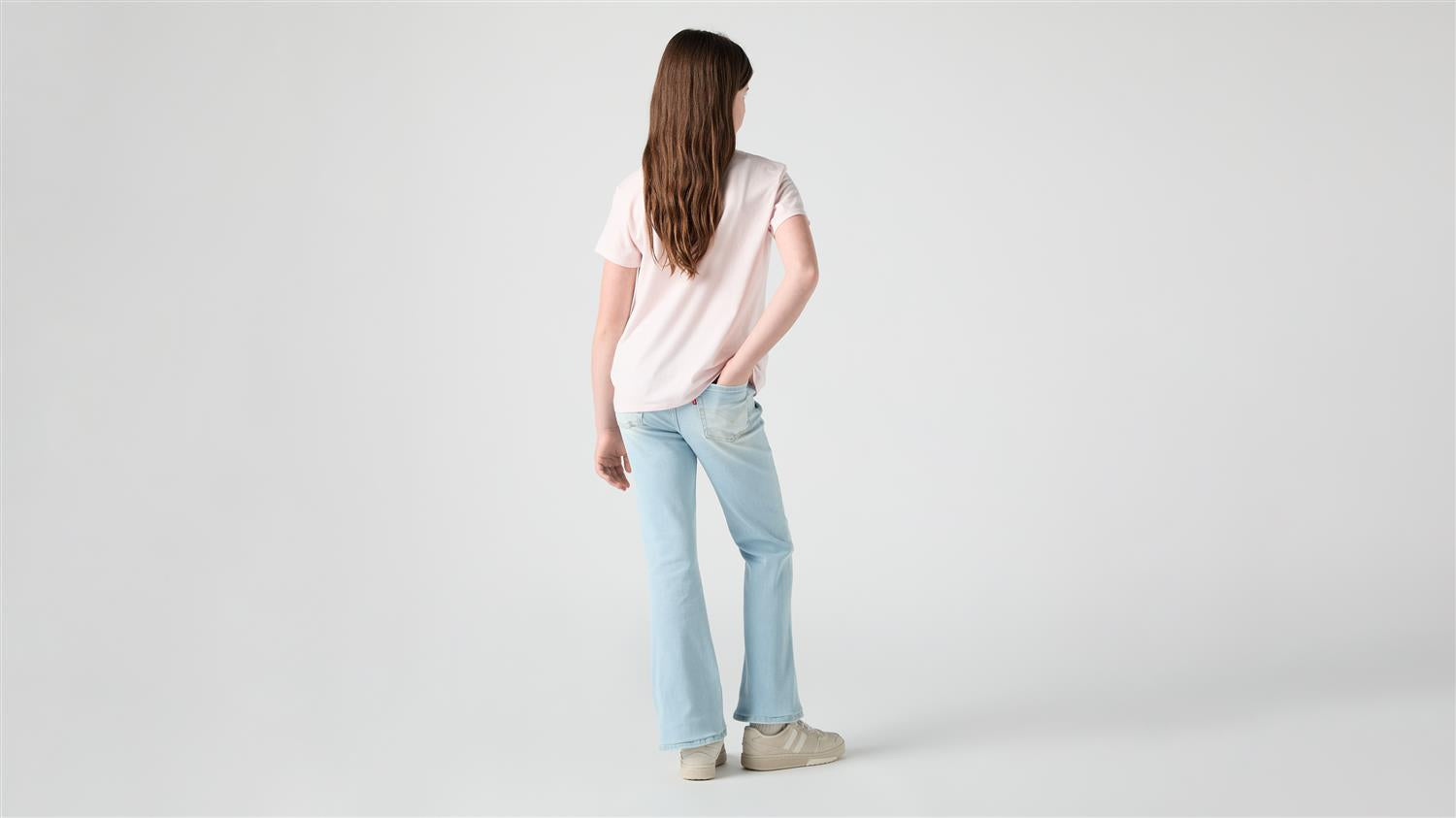LEVIS 4-14ÅR 726 High Rise Flare Jeans Lys Dongeri
