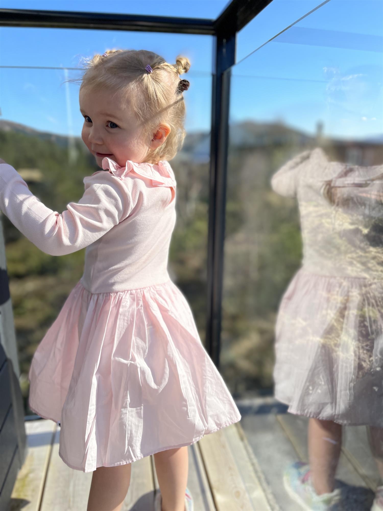 MOLO 0-4ÅR Crystala Kjole m/rysjer,Baby Dus Rosa