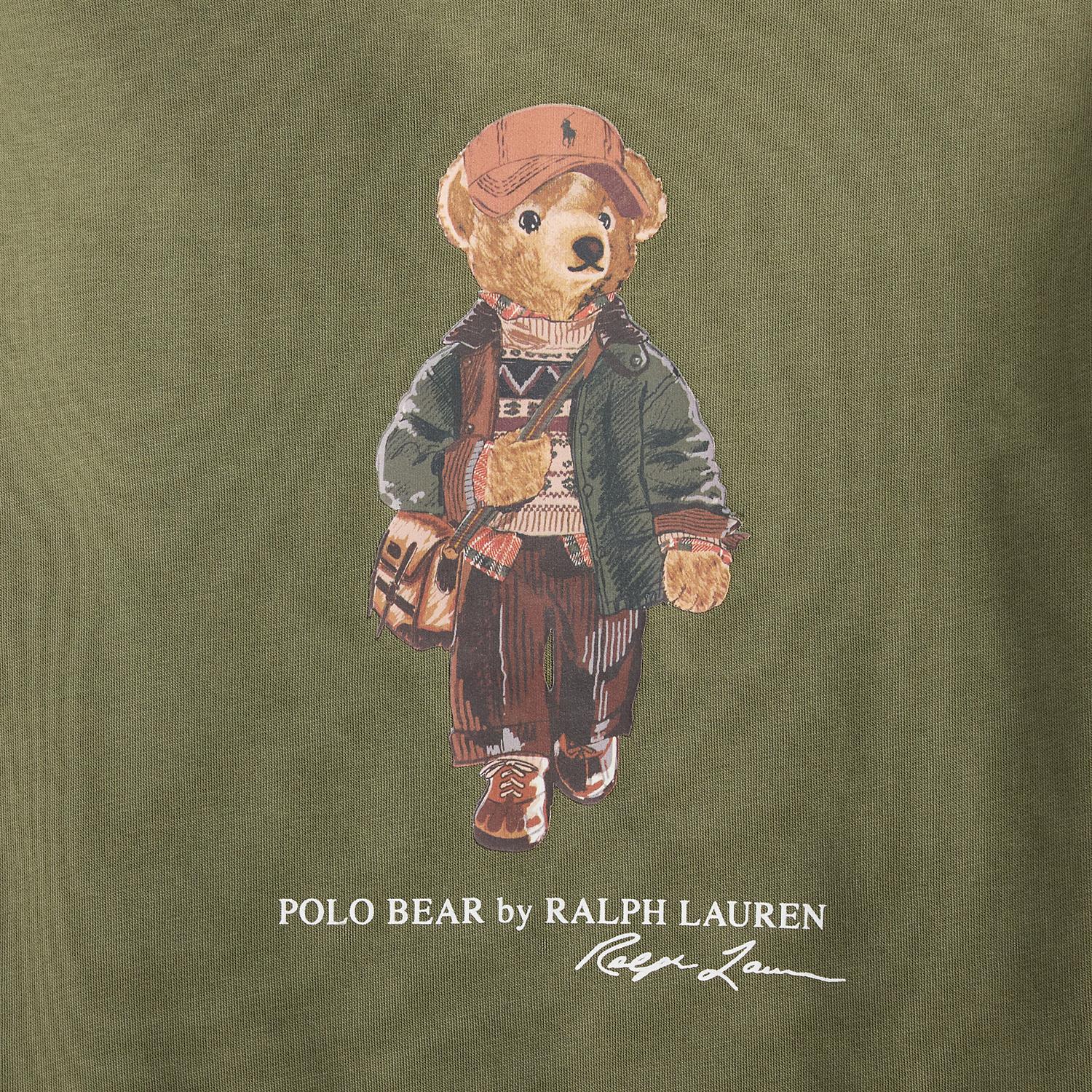 RALPH LAUREN 8-16År Polo Bear Sweatshirt Oliven
