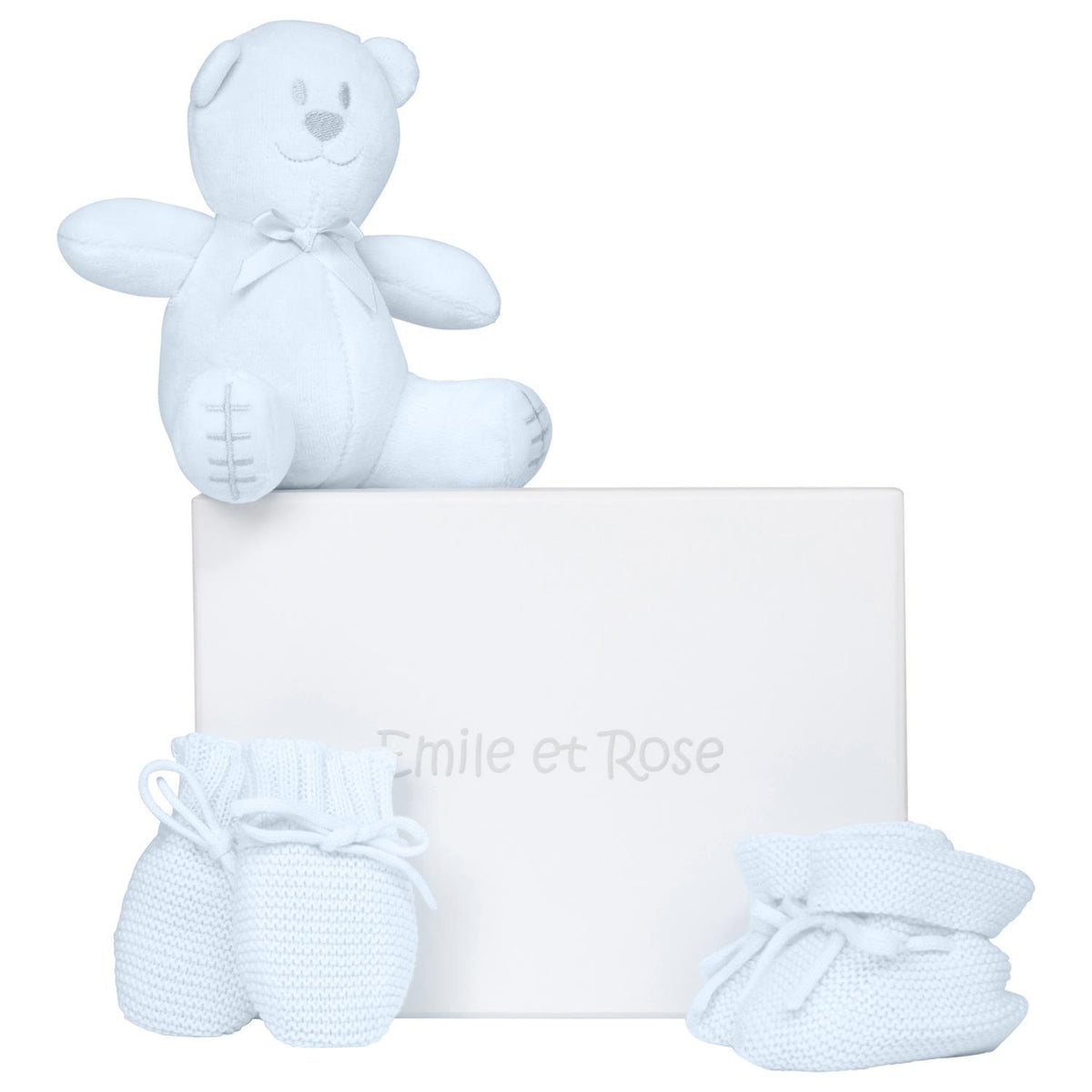 EMILE ET ROSE Gavesett til gutt,3deler Blå