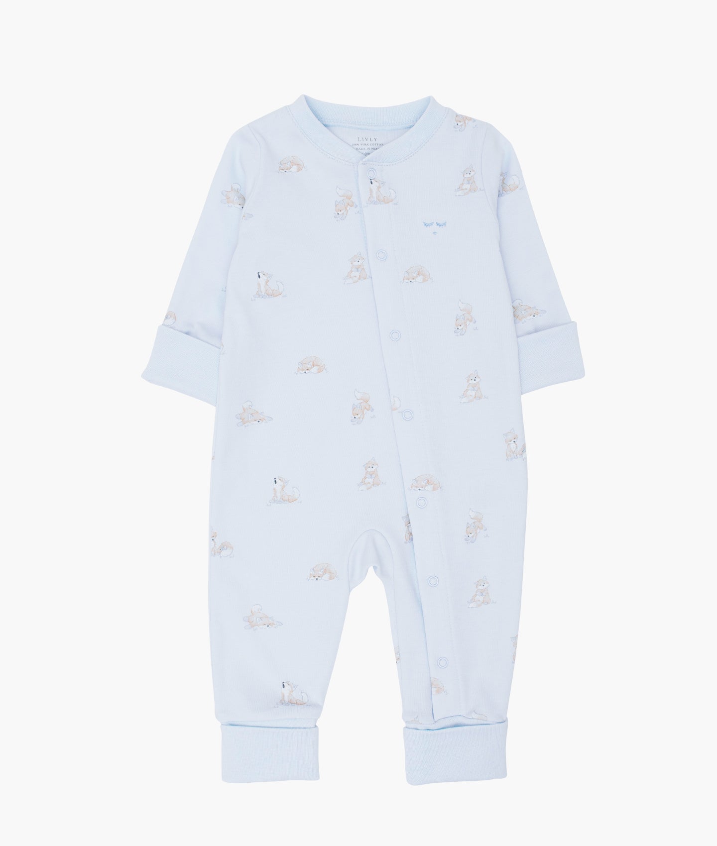 LIVLY Foxes Overall Lyseblå