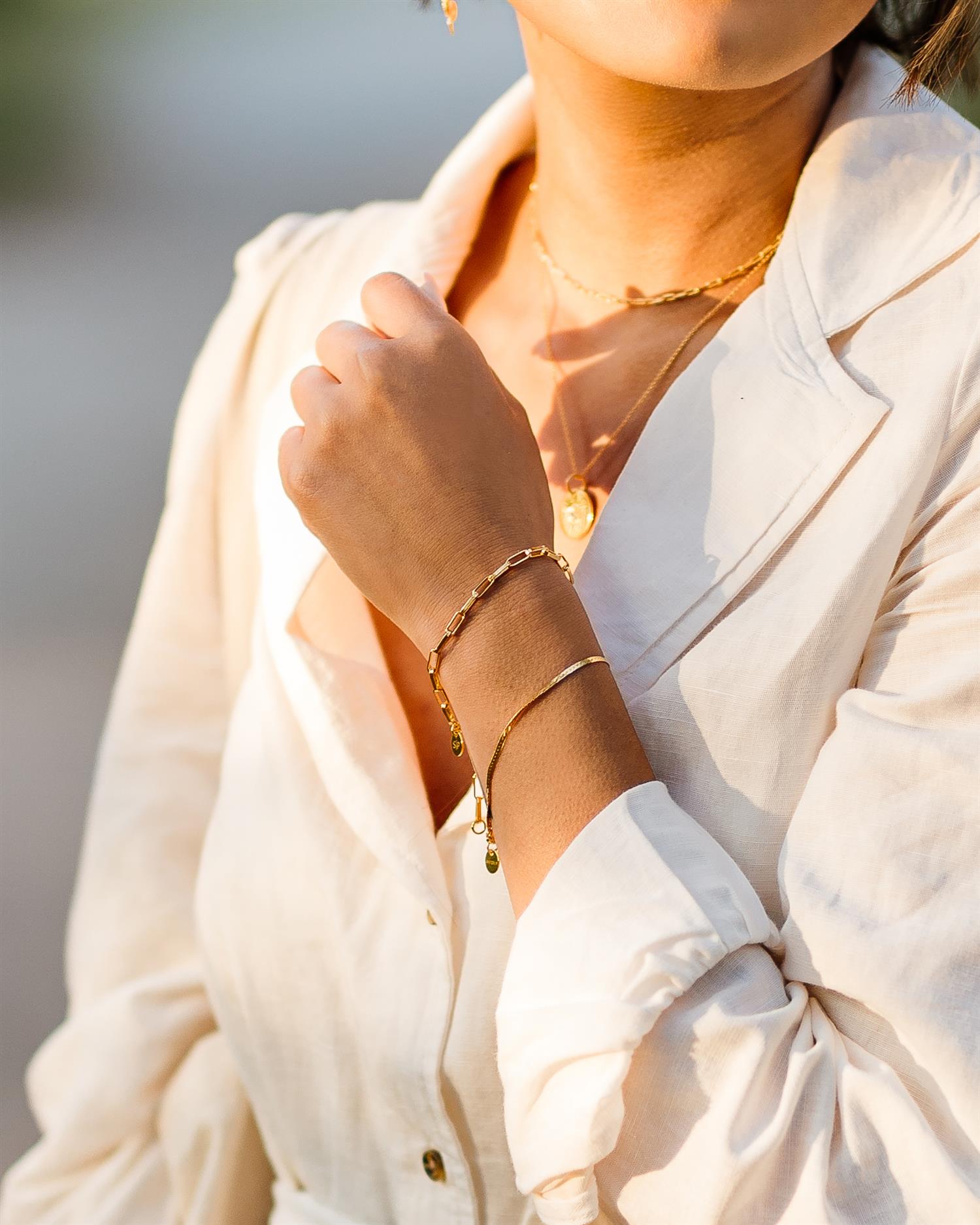 SYSTER P Herringbone Bracelet Gull