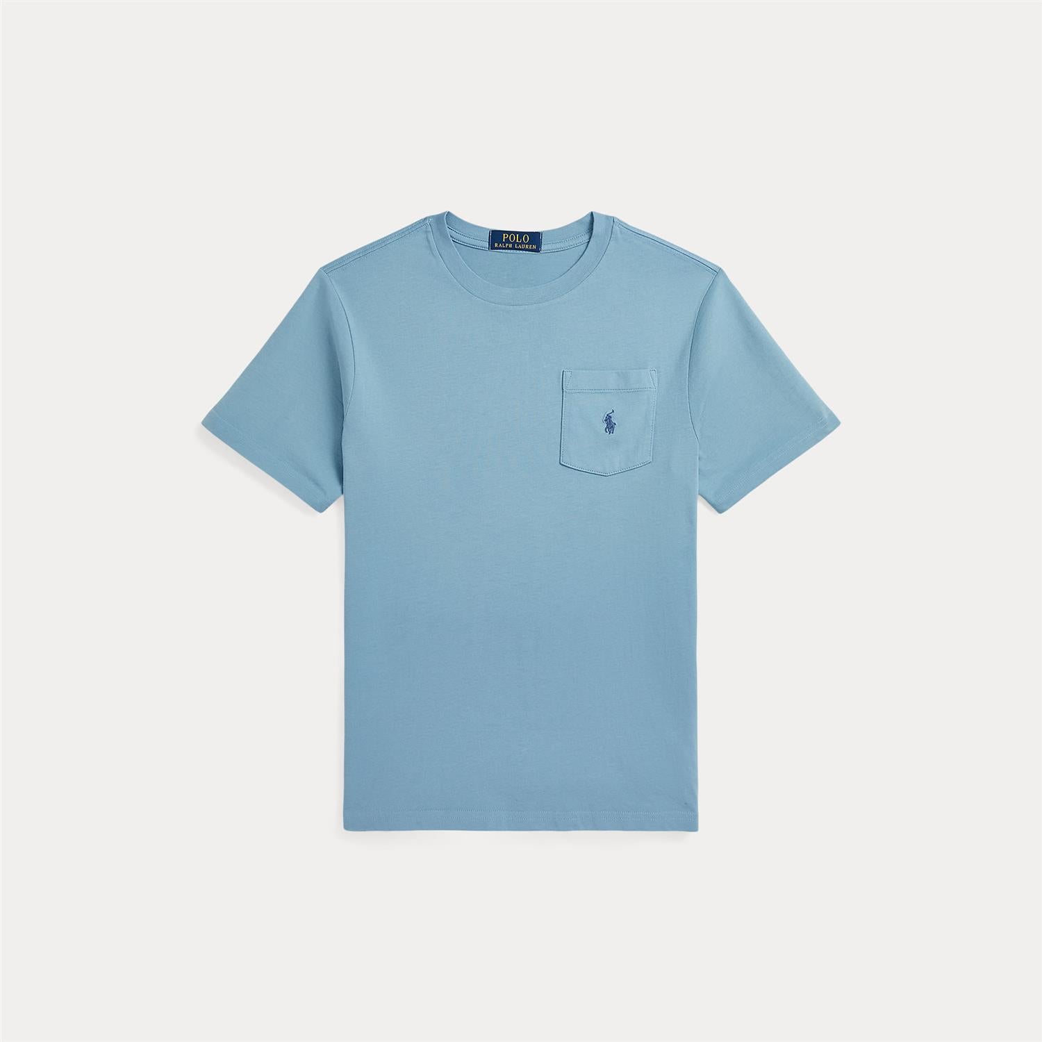 RALPH LAUREN 8-16År SS PKT  T-shirt,Teens Dus Blå