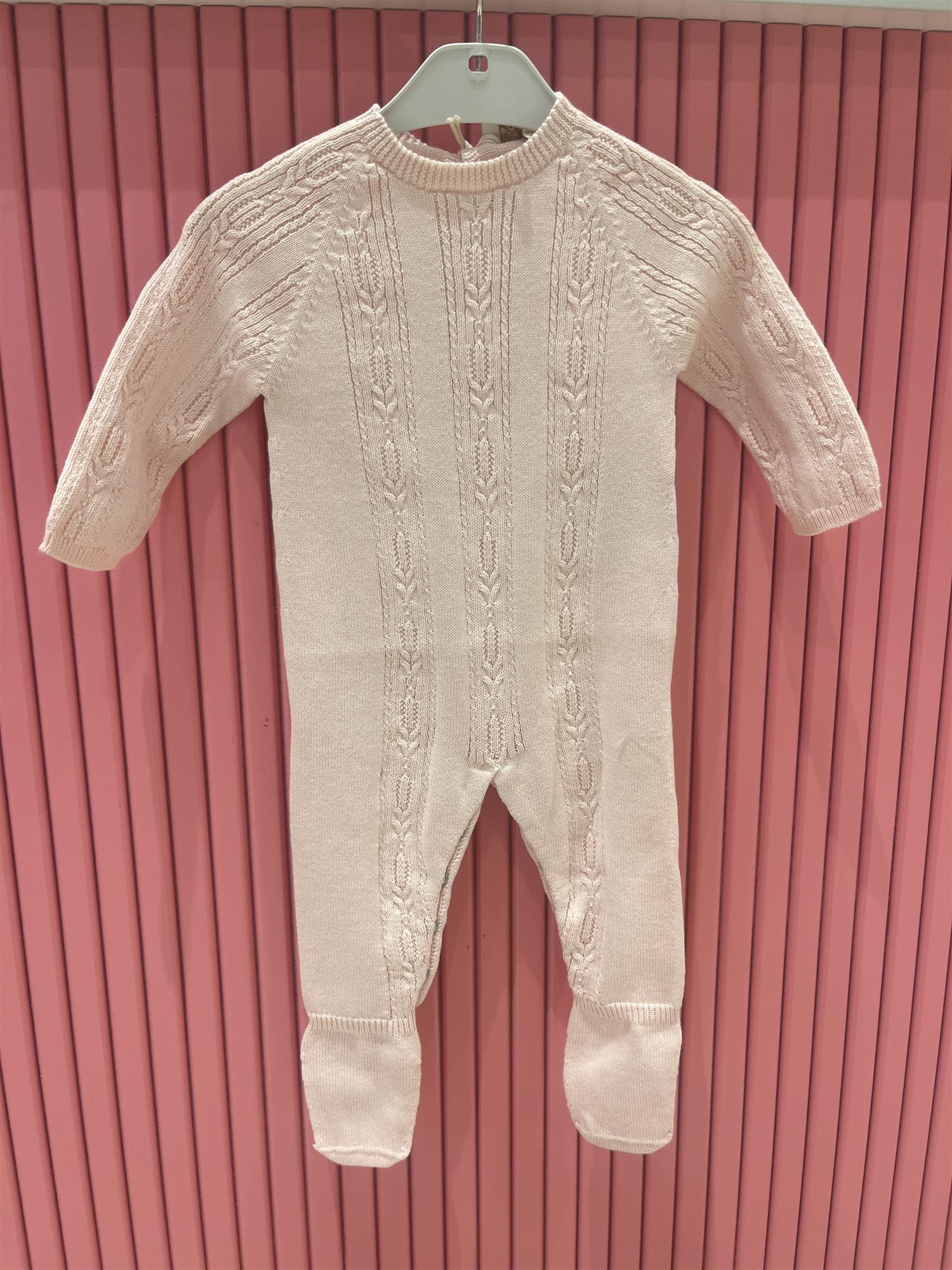 WEDOBLE Strikket Babydress Lys Rosa - Farmor Ingvarda