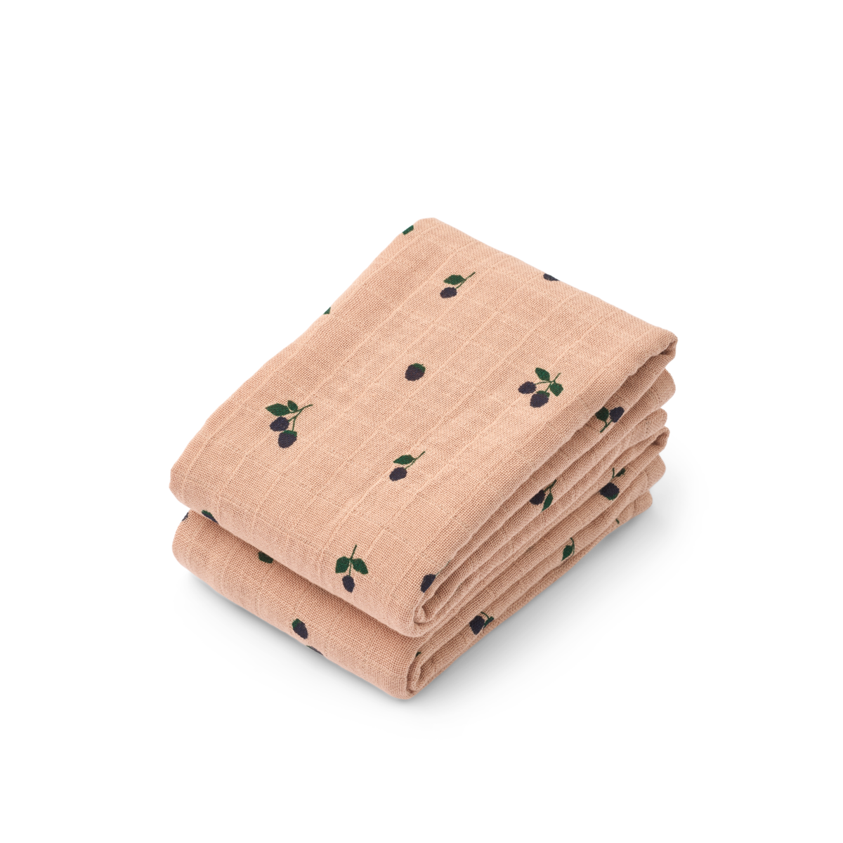 LIEWOOD 2pk Lewis Muslin cloth,Berry