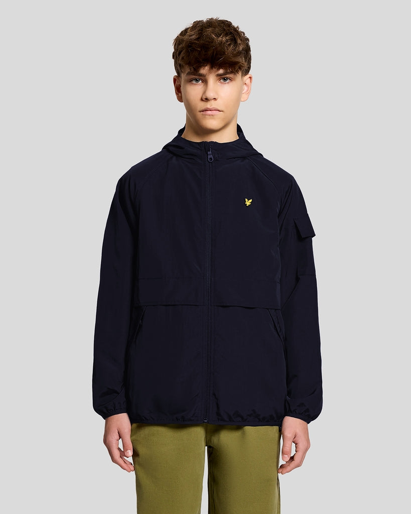 LYLE & SCOTT Hooded Windbreaker Jacket Mørkeblå - Farmor Ingvarda