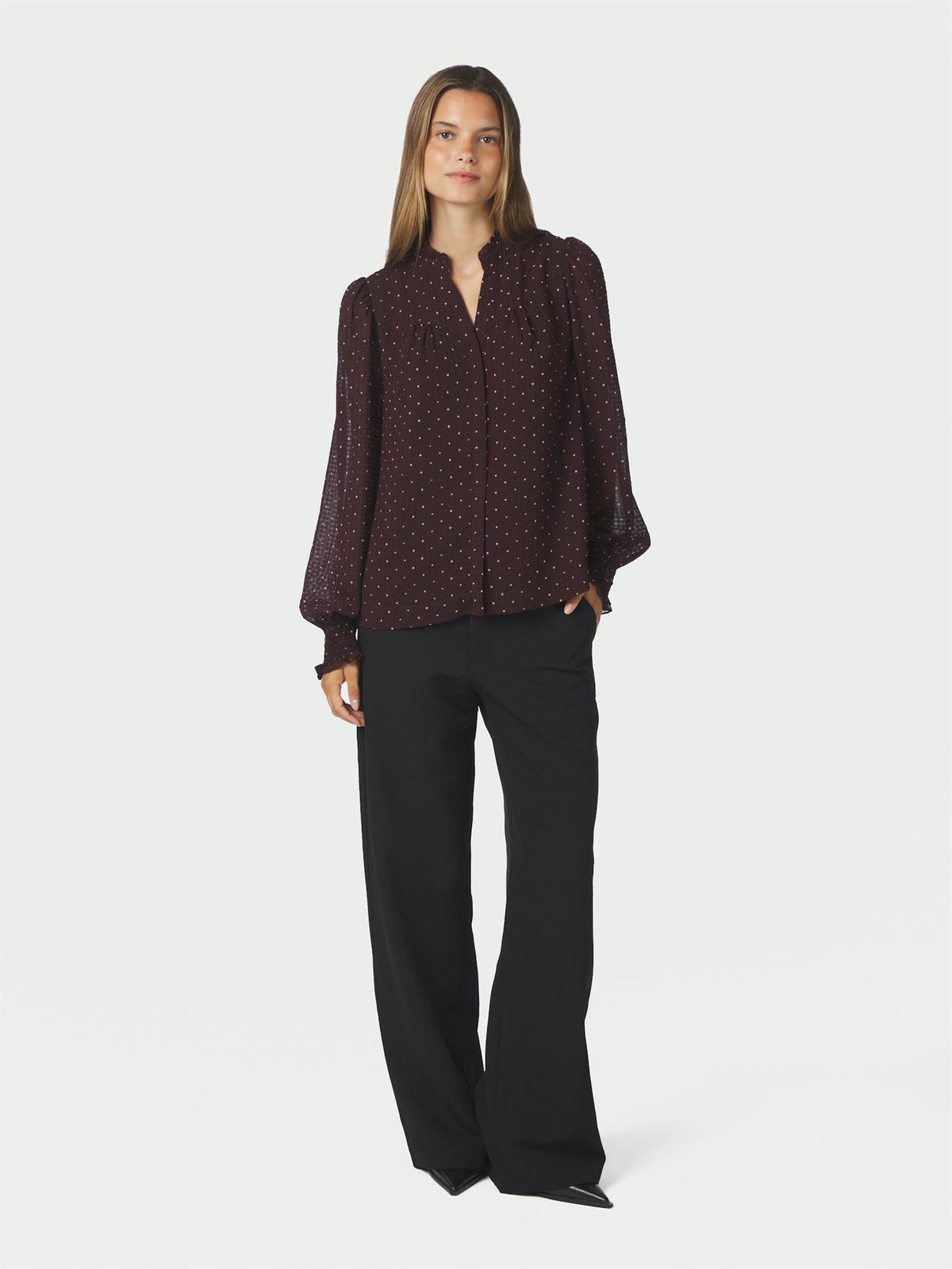 NEO NOIR Astrida Dotted Blouse