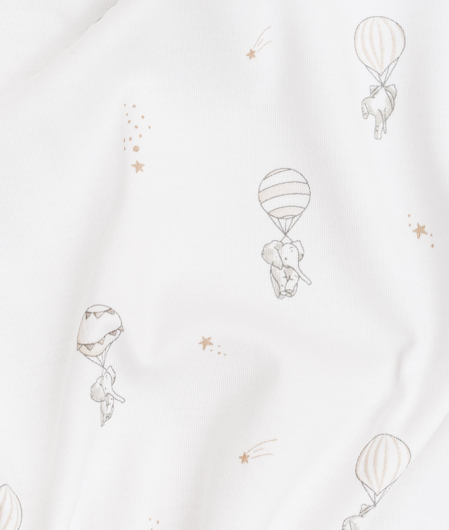LIVLY Flying Elephants Blanket Hvit