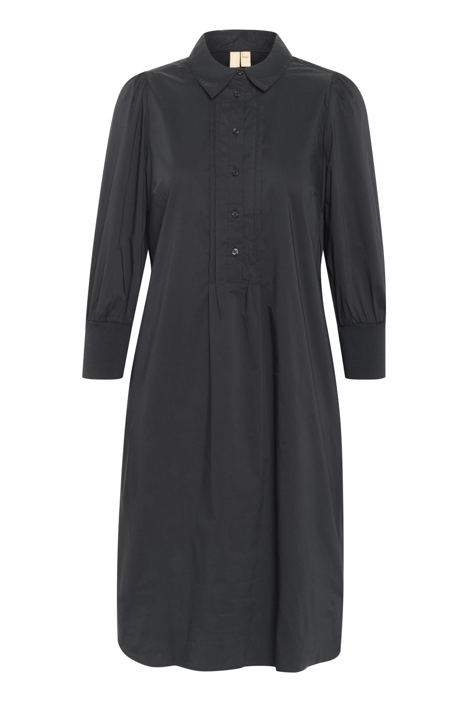 CULTURE Toyam Antoinett Rib Dress Svart