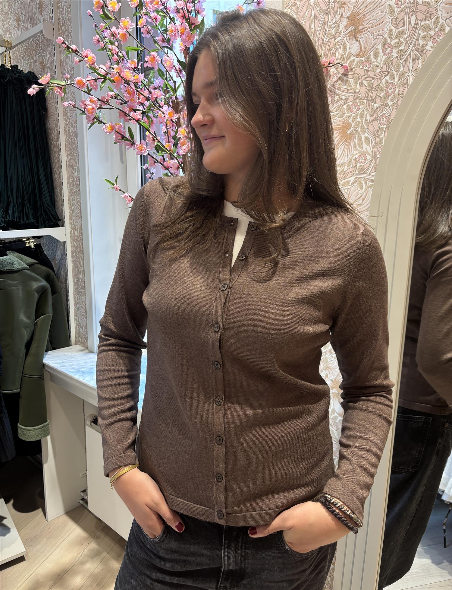 SAINT TROPEZ Mila R-neck Cardigan