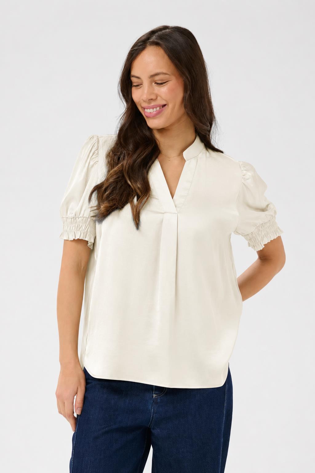 SAINT TROPEZ Panan Blouse Ice