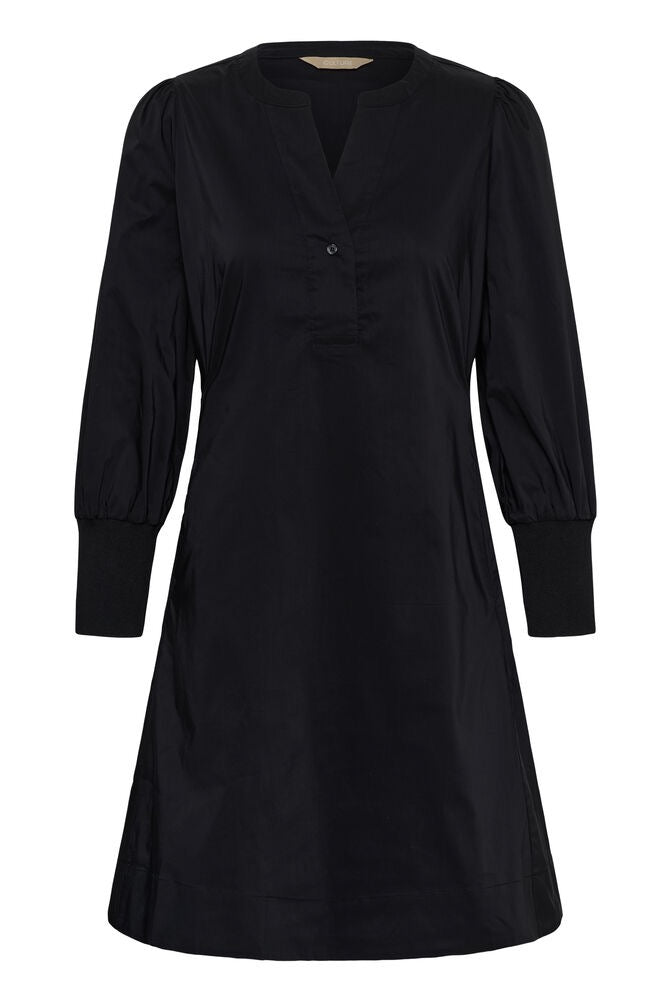 CULTURE Kiea Antoinett Rib Dress Black