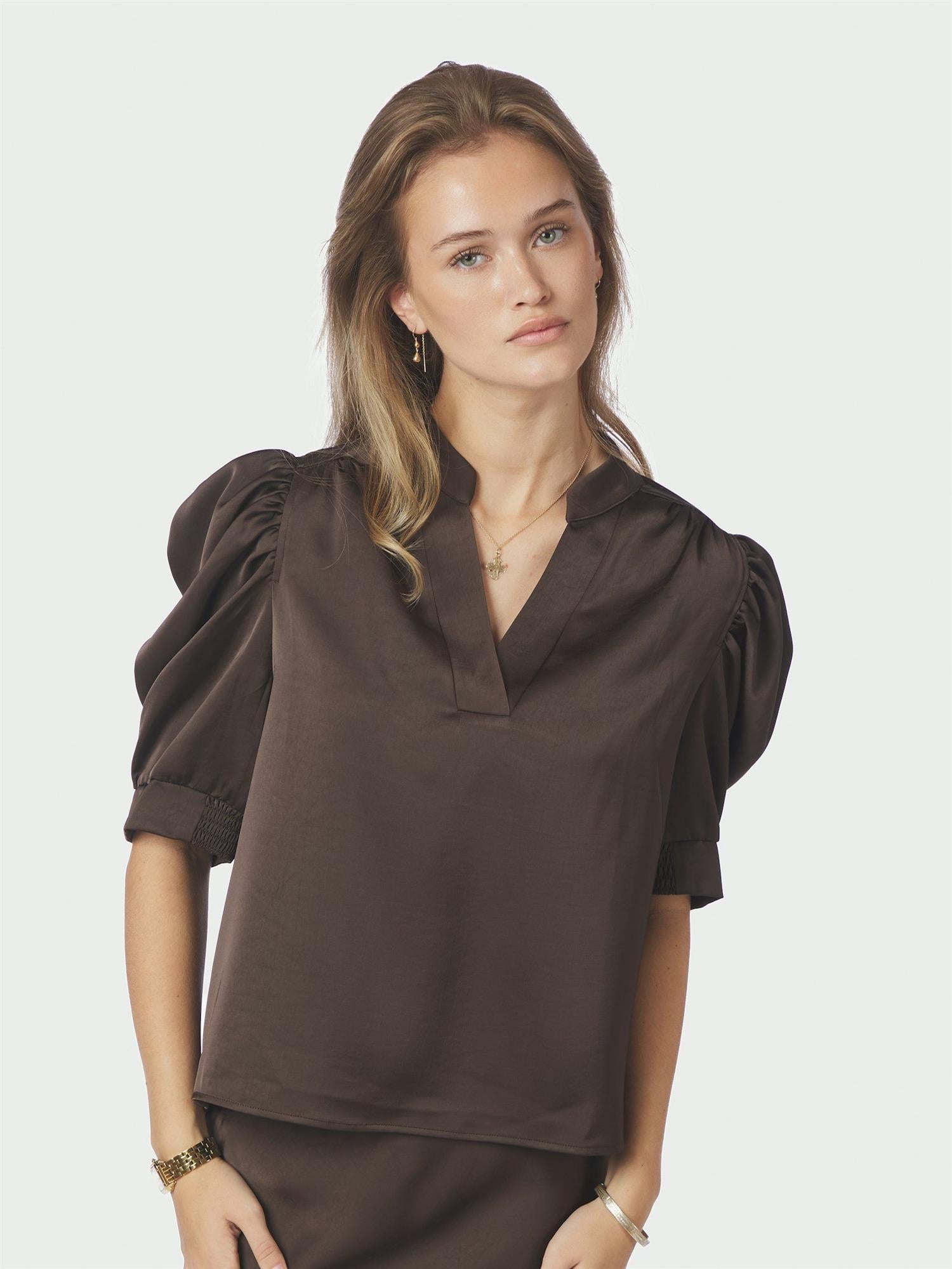 NEO NOIR Roella Heavy Sateen Blouse