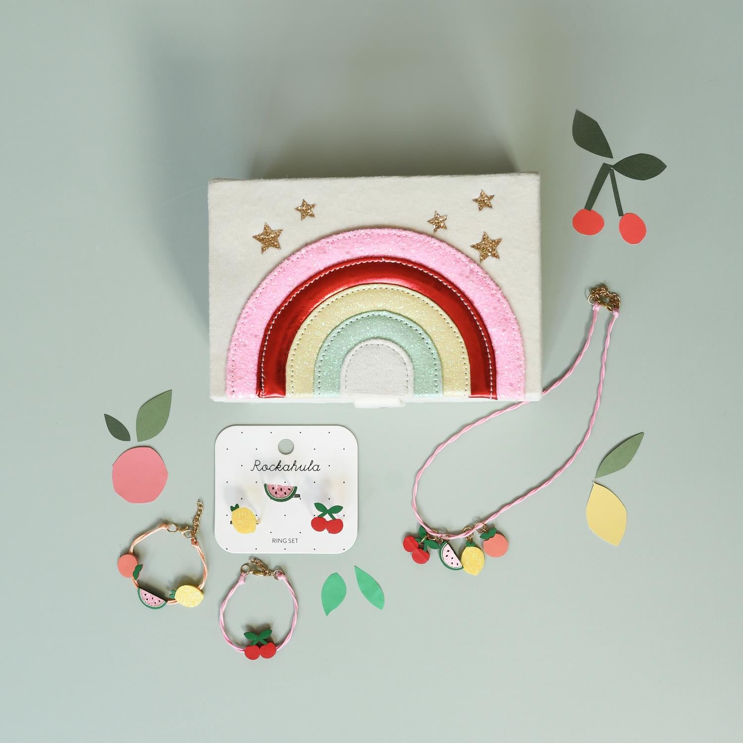 ROCKAHULA Kids Carnival Rainbow Large Jewellery Box - Farmor Ingvarda