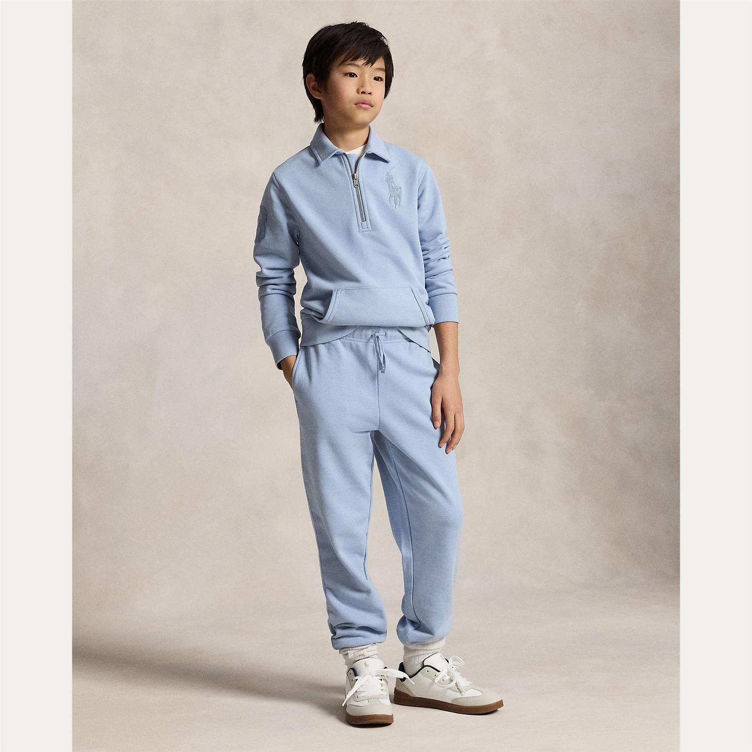 RALPH LAUREN 8-16År Half Zip Sweatshirt - Farmor Ingvarda