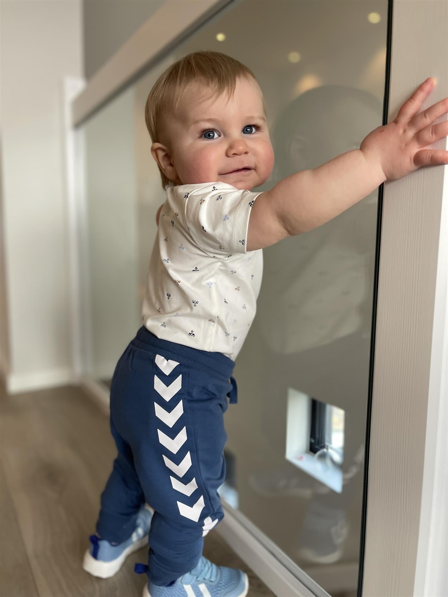 HUMMEL 0-4ÅR Apple pants Mellomblå
