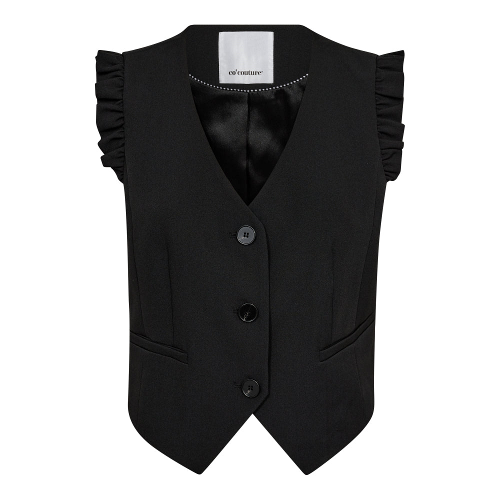 CO´ COUTURE Liane Frill Taylor Vest Sort