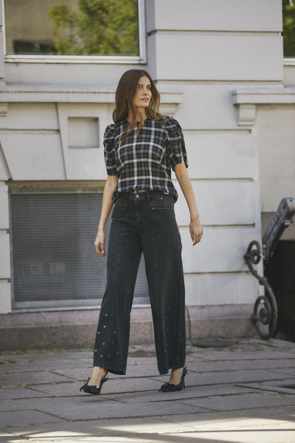 CO´ COUTURE Sally Check Blouse