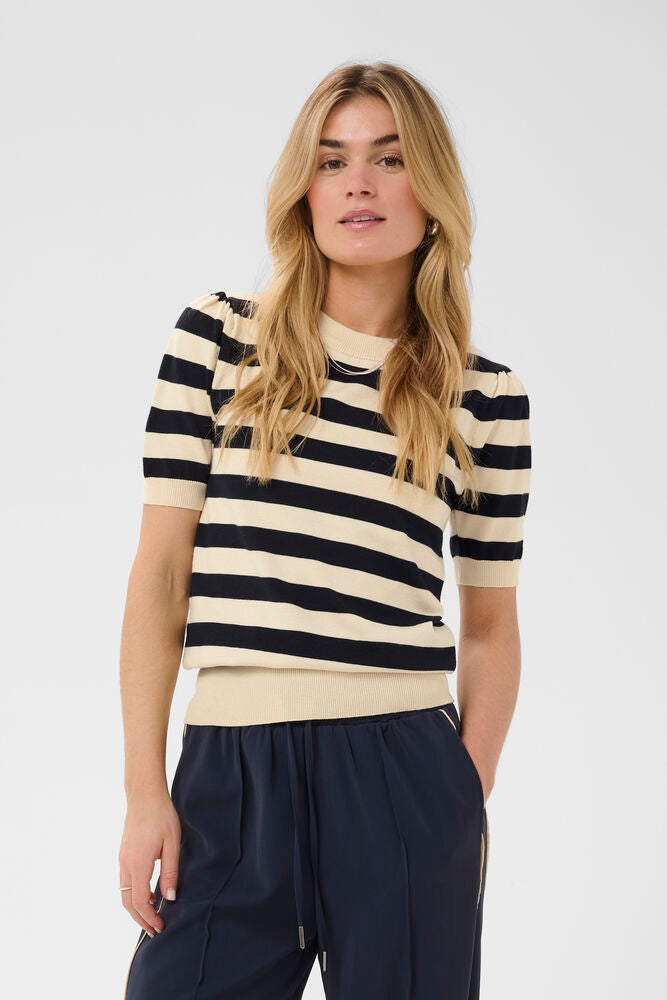 SAINT TROPEZ Mila Block Stripe Pullover