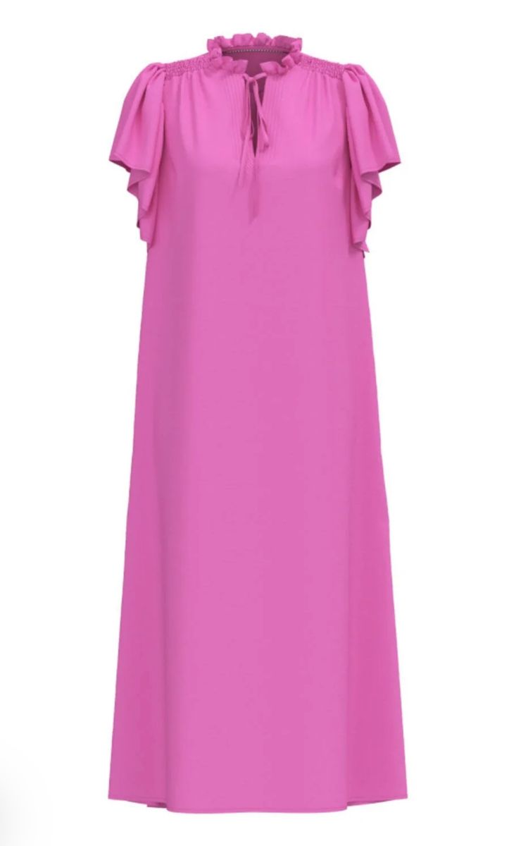 CO´ COUTURE Hera Frill Dress Rosa