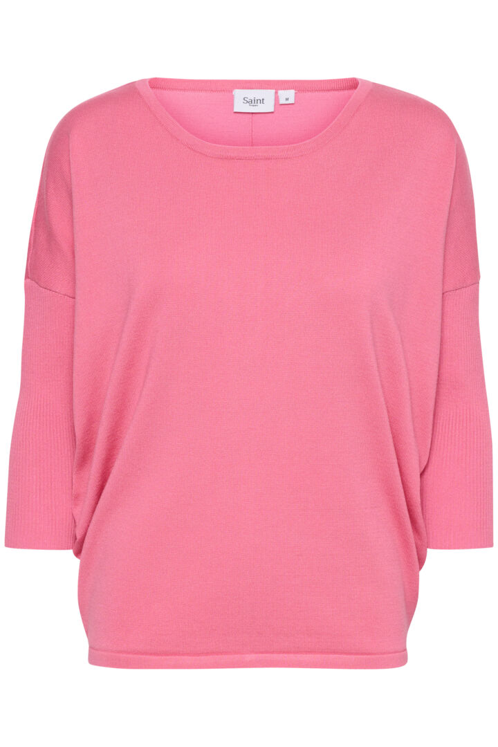 SAINT TROPEZ Mila roundneck pullover Rosa