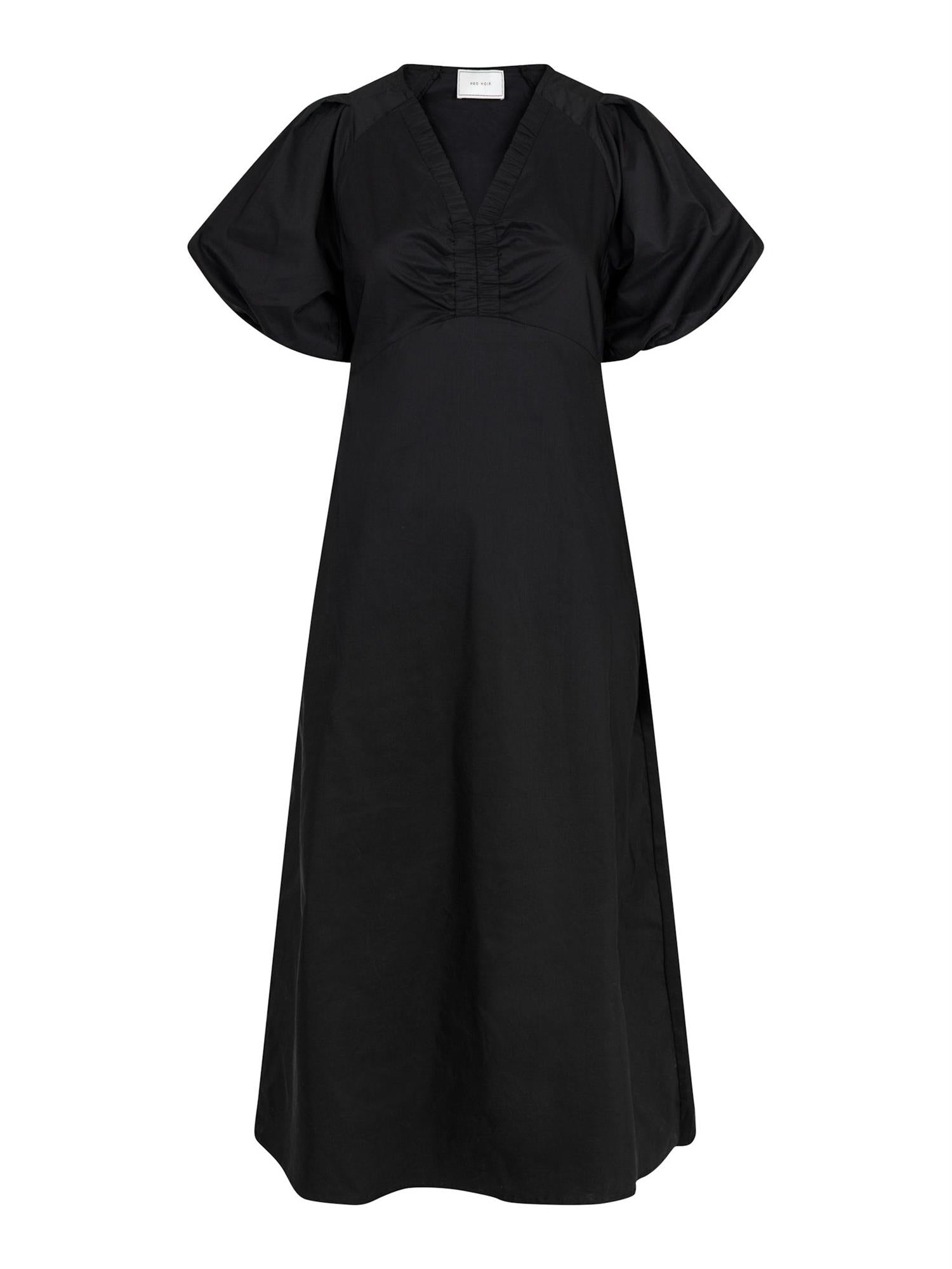 NEO NOIR Illana Poplin dress Sort