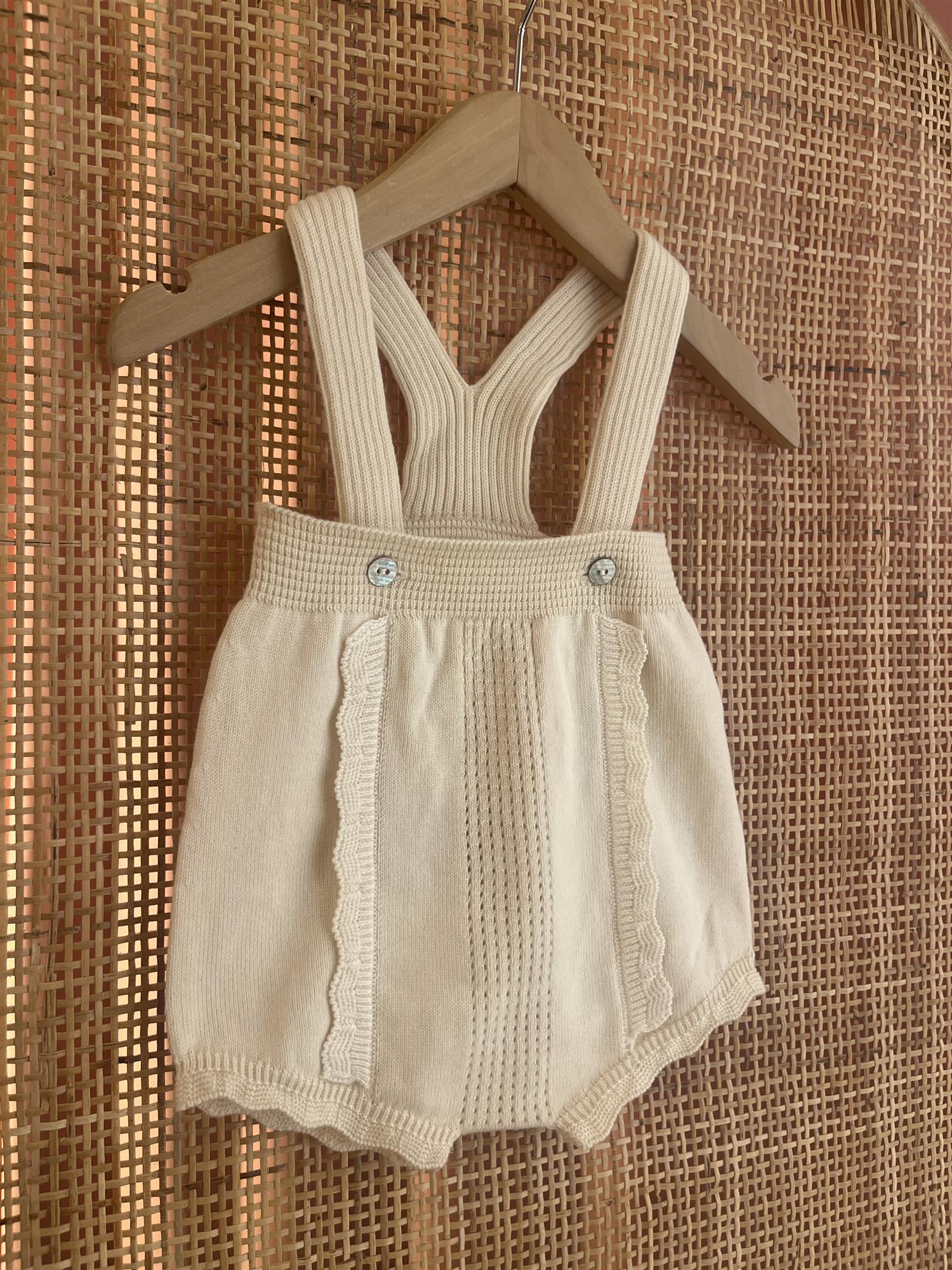 WEDOBLE Strikket Seleshorts Beige - Farmor Ingvarda