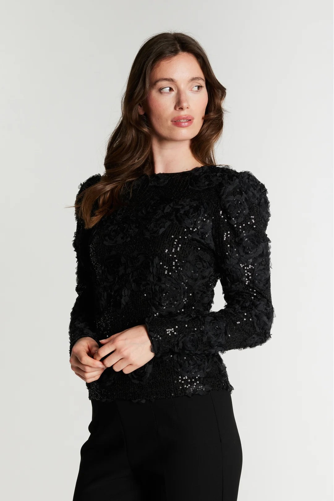 RUE de FEMME Edda Reversible Blouse Black