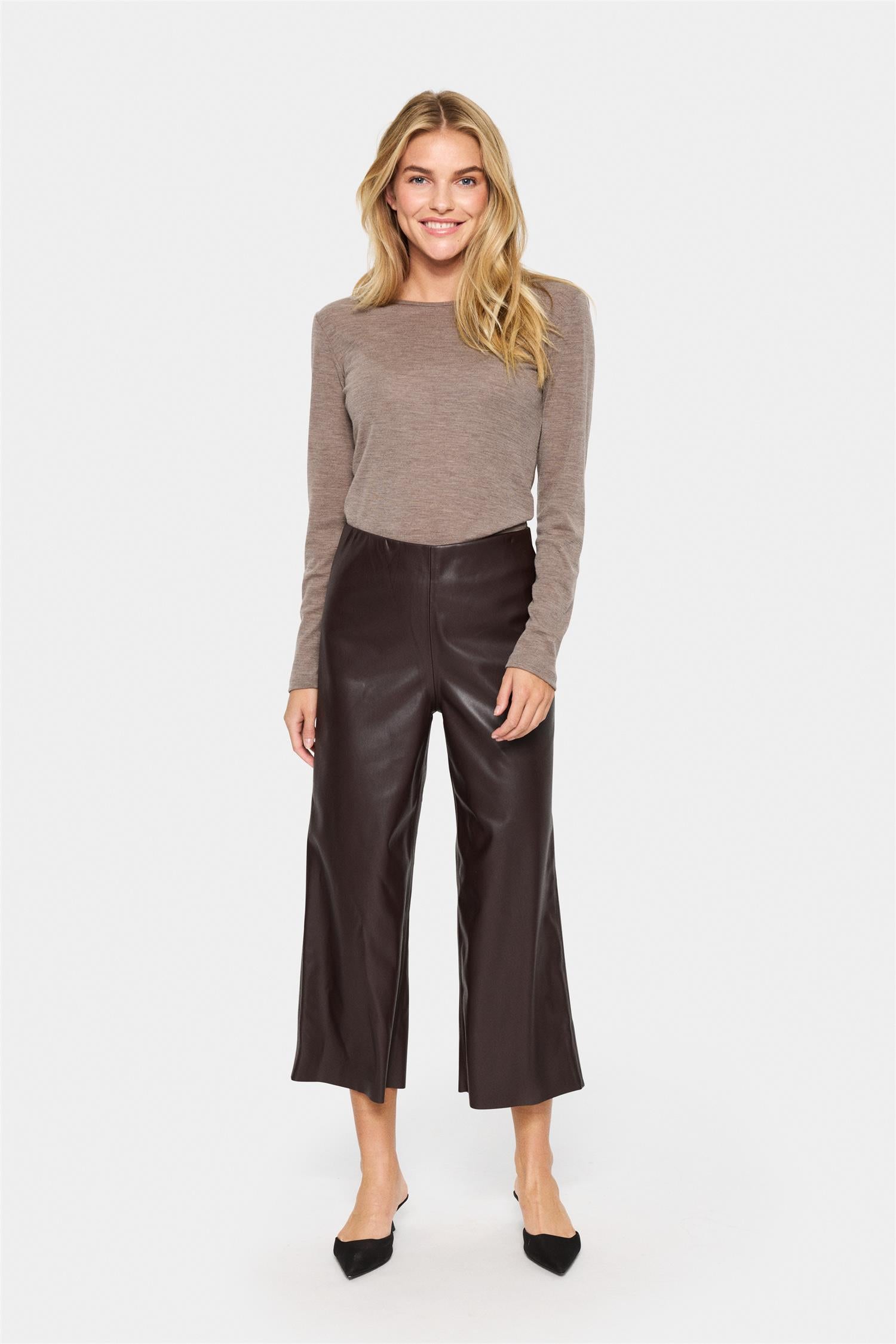 SAINT TROPEZ Dowie Ankel Pants Rain Drum Brun