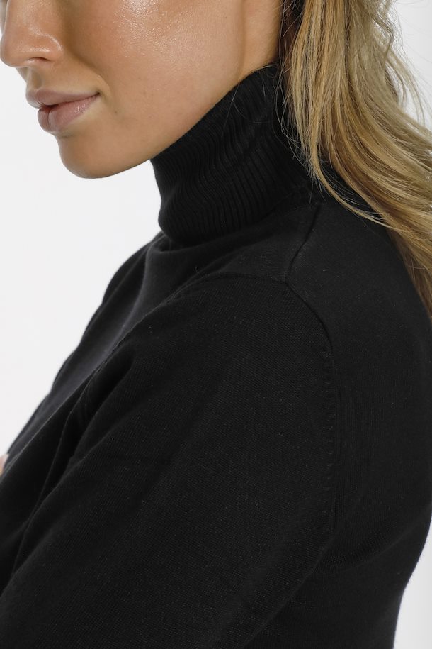 SAINT TROPEZ Mila rollneck pullover Sort