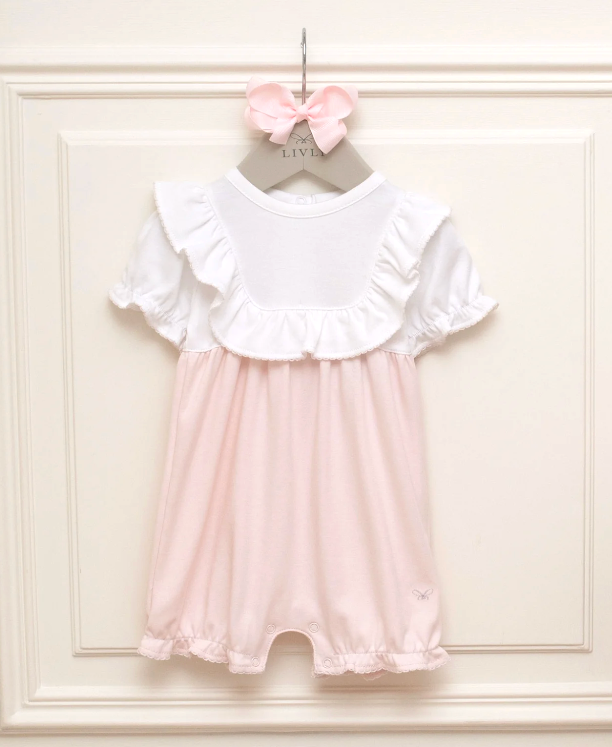 LIVLY Edith Jumpsuit Rosa/Hvit