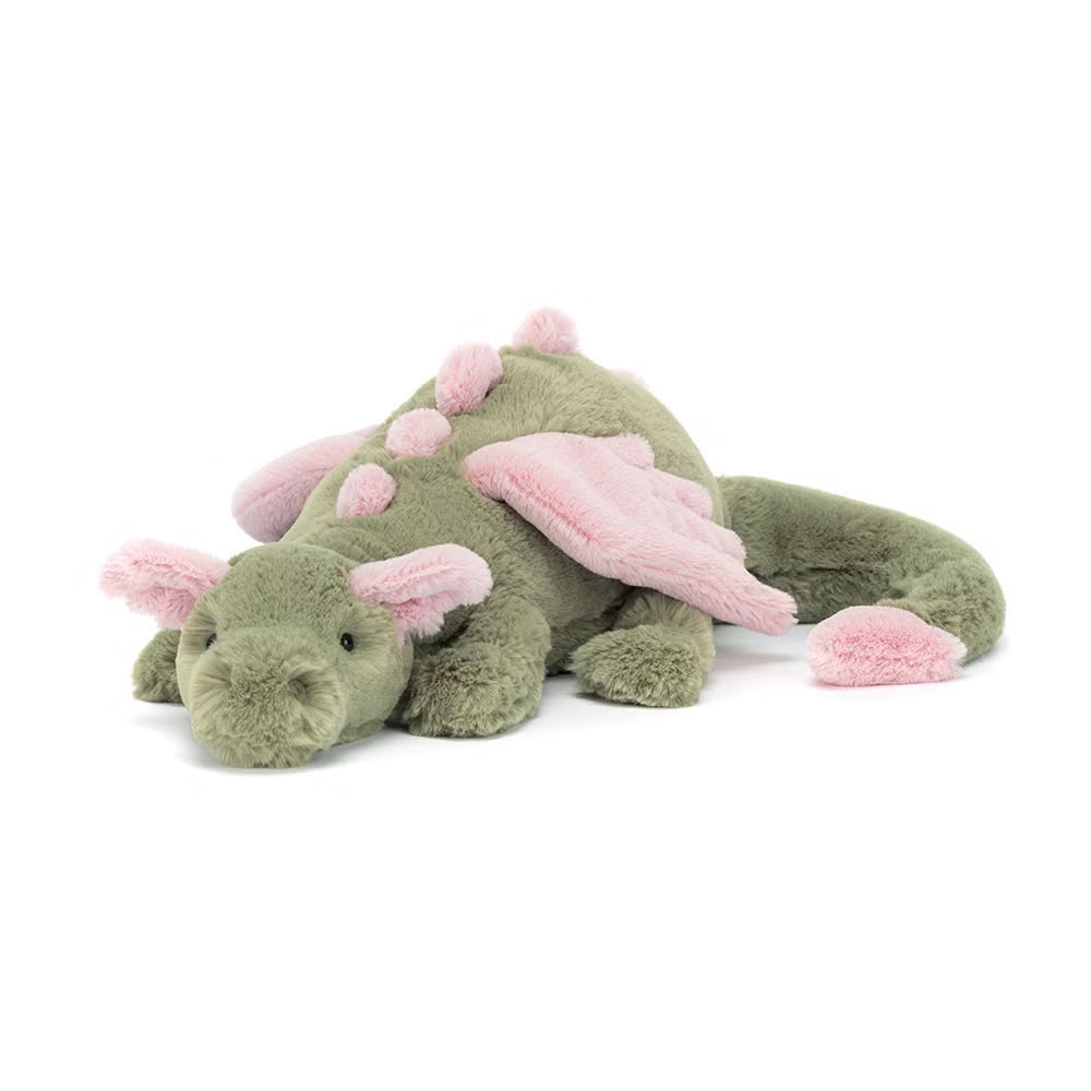 JELLYCAT Malachy Dragon Large Grønn