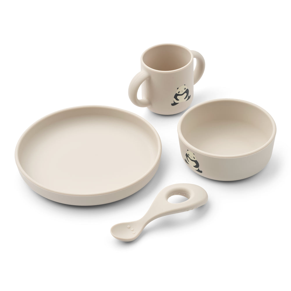 LIEWOOD Vivi Printed Tableware Set,Panda