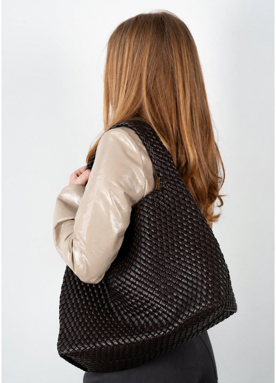 SUI AVA Woven Daily Shopper Brown