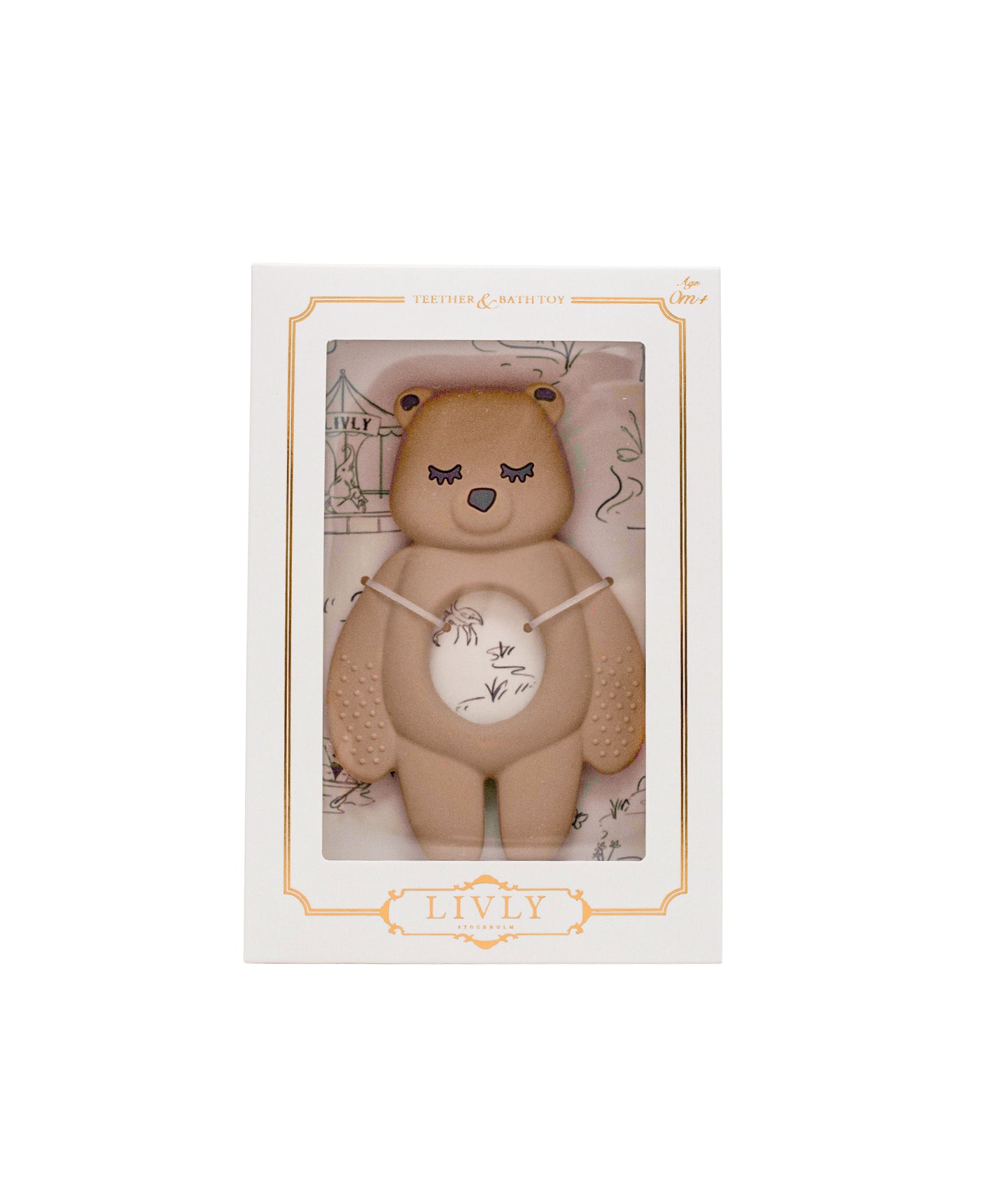 LIVLY Bear Teether Brun