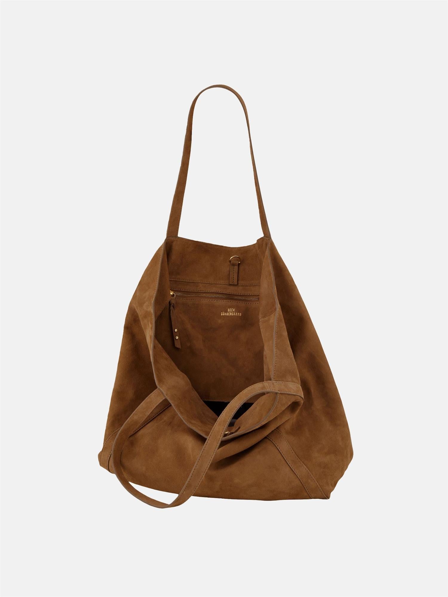 BECKSÖNDERGAARD Suede Eden Bag Brun