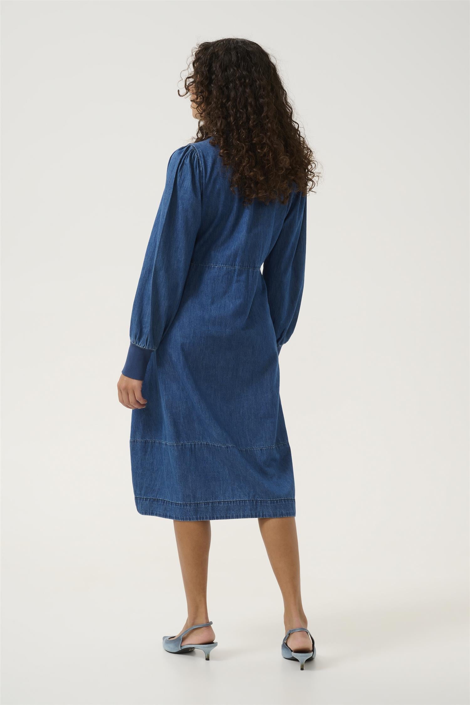 CULTURE Allura Arpa Rib Dress Blå