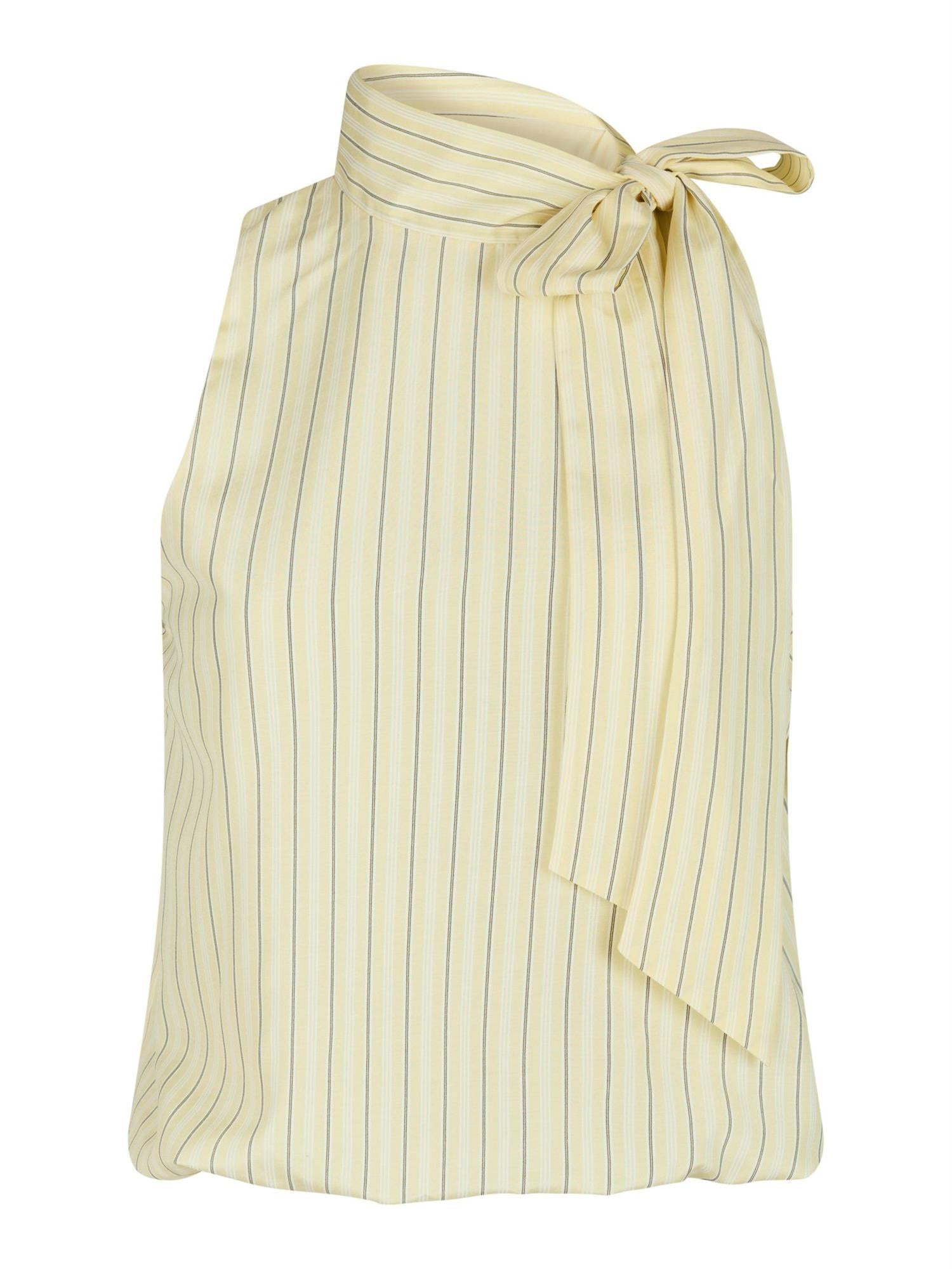 NEO NOIR Veda Stripe Top Light Yellow (PRESALE)