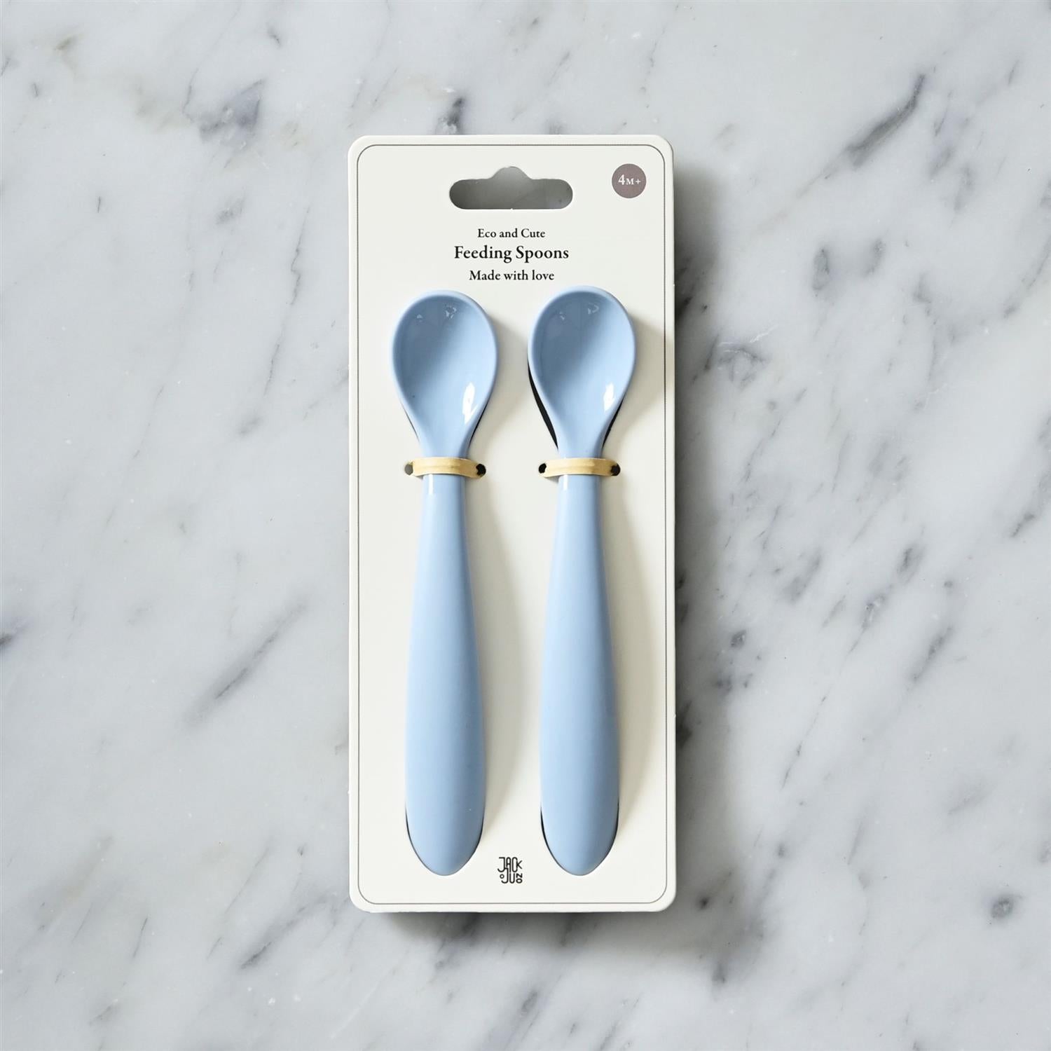JACK o JUNO Feeding Spoons 2pk. Lyseblå
