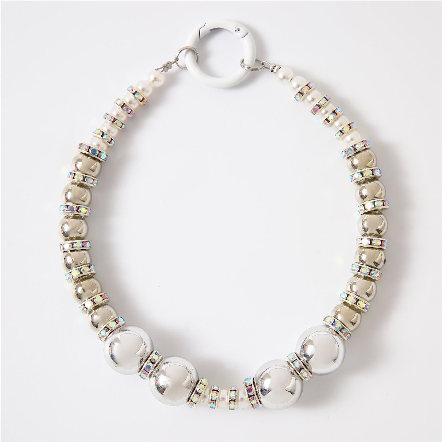STICKY BESTIE Phone Charm White Pearl
