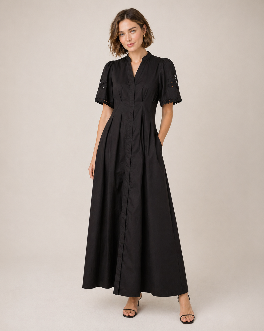 CO´ COUTURE Poppy Emb Pleat Dress - Farmor Ingvarda