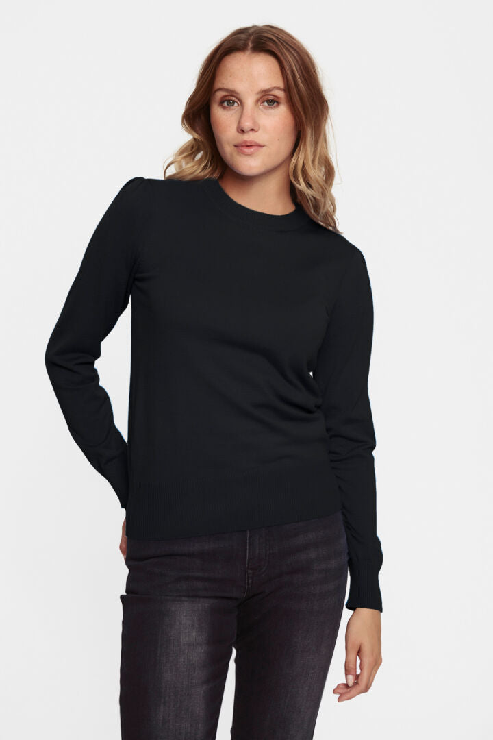 SAINT TROPEZ Mila pullover Sort