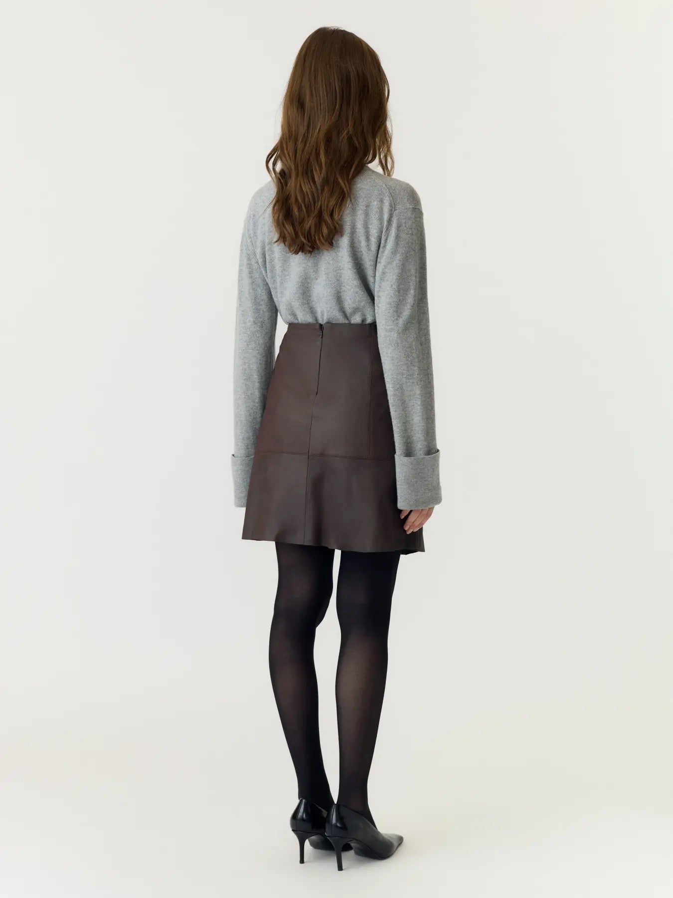 YAS Yascolly Naplon Leather Skirt