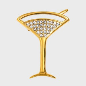 STICKY BESTIE Champagne Brooche
