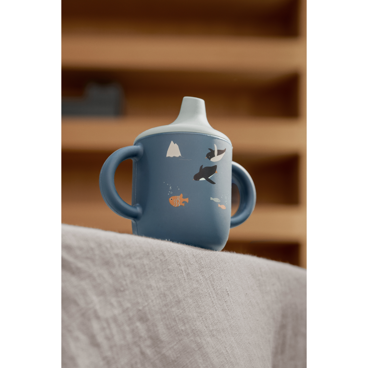 LIEWOOD Neil Sippy Cup,Arctic Sea Petrol
