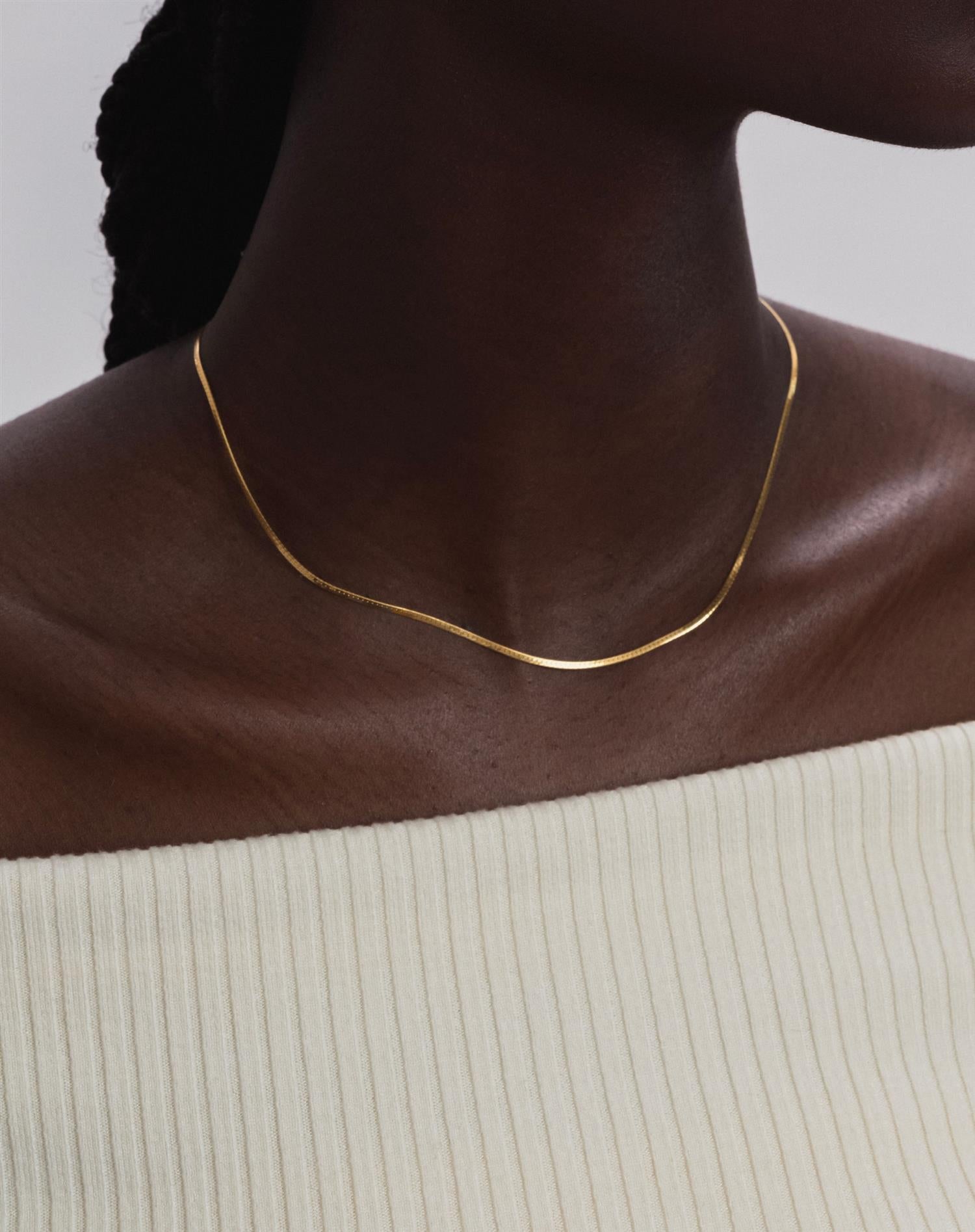 SYSTER P Herringbone Necklace Gull