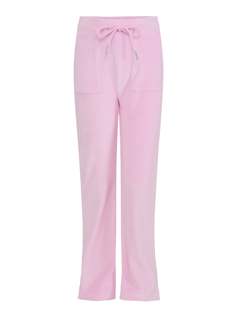 VILJE OG VE Hermine Velour Pant Lys Rosa