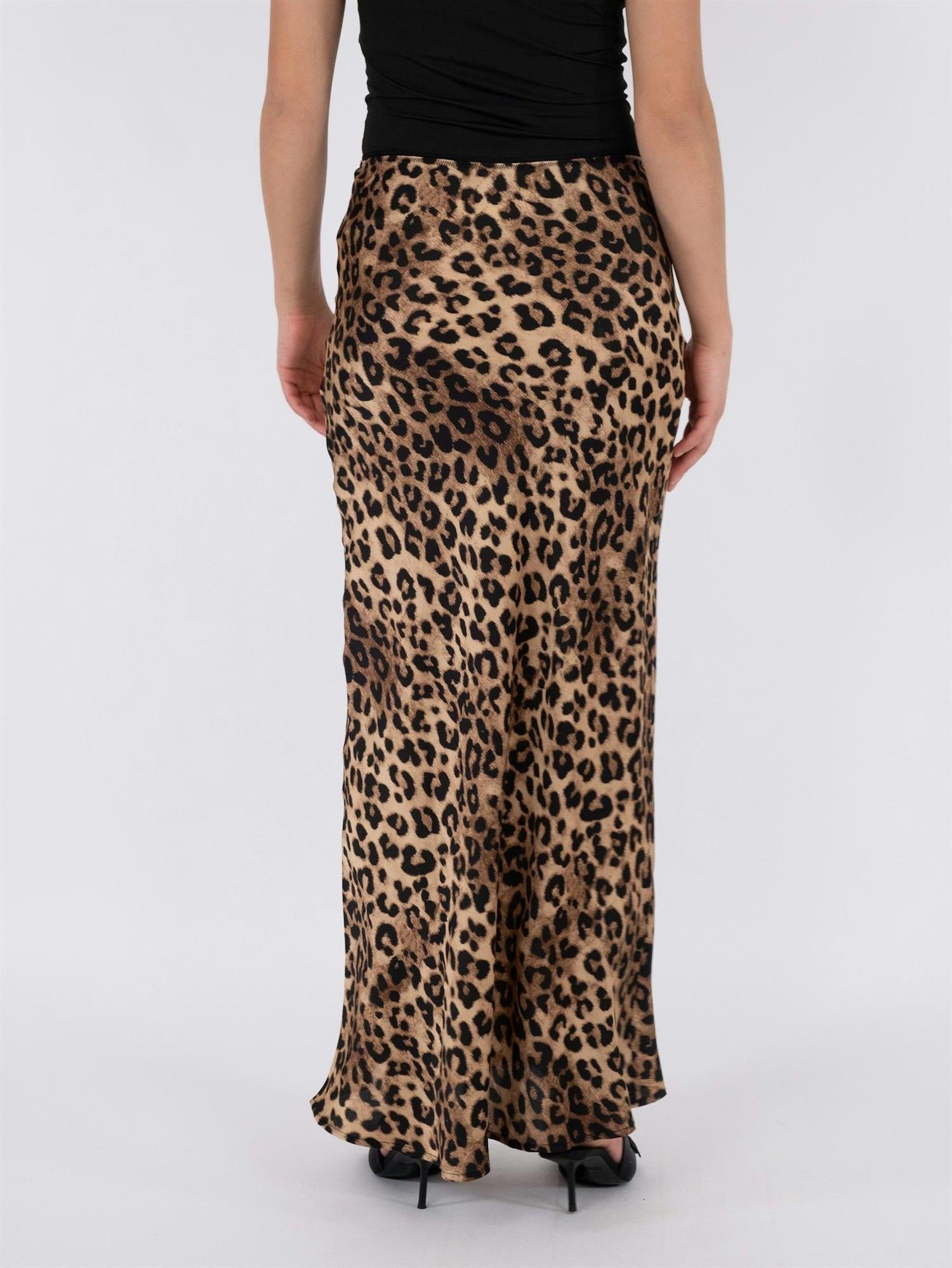 NEO NOIR Lola Leo Long Skirt Leopard