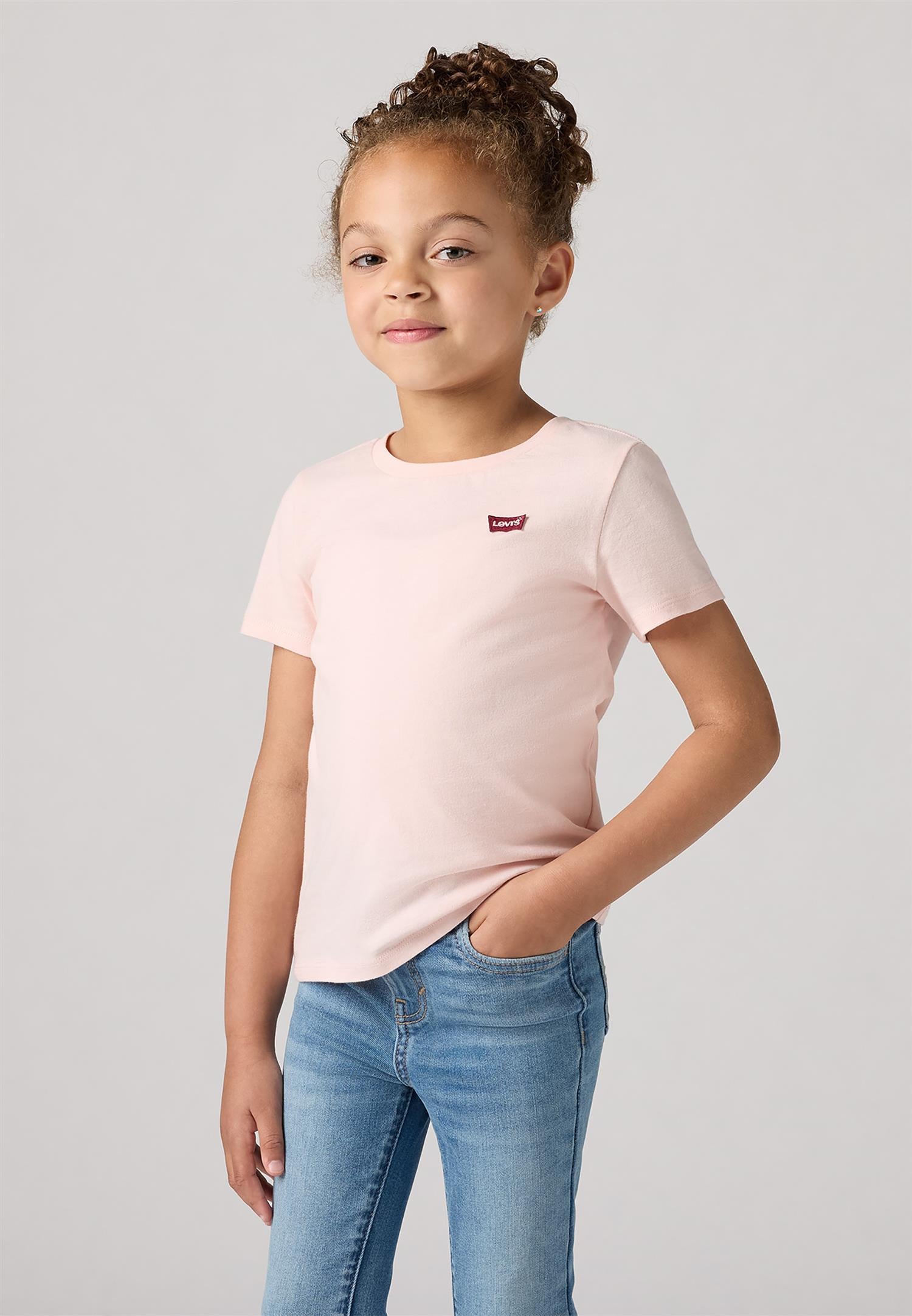 LEVIS T-skjorte m/liten logo Lys Rosa